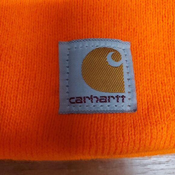 Carhartt Safety Orange Beanie Hat Cap YOUTH - Picture 2 of 6